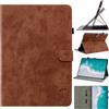 Generico DayQiQiPu Caso Pelle PU per Samsung Galaxy Tab A SM-T550/T555/P550/P555 9,7 Pollici 2015 Motivo Tigre Carino Custodia per Tablet Flip Supporto per Slot per schede Custodie,Marrone
