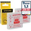 PATONA 2X Batteria per Fuji NP-40 NP40 600mAh 3.7V 2.2Wh | Batteria per Fujifilm FinePix F402 F455 F460 F610 F650 F700 Konica Minolta Dimage X1 Panasonic Lumix FX2 Pentax Optio A10