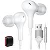 ACAGET Cuffie USB PC Gaming con Microfono con Filo Stereo HiFi per Computer | ACAGET PC Gaming Cuffie con Filo Stereo HiFi In Ear Magnetiche Cuffie USB per PS 5/4/Computer/Mac/Laptop/Chromebook