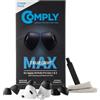 Comply TrueGrip MAX | Premium Memory Foam Replacement Earbud Tips for Apple AirPods Pro 1 & 2 | Long Lasting Comfort, Extreme Durability, Secure Fit, Superior Noise Isolation| Black (Small) (3 Pairs)