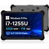 Breloom ST13-U Tablet resistente, 13.3 pollici con Windows 11 Pro Tablet Intel I7-1255U, 32GB+1TB, IP65 impermeabile, 4G LTE/GPS/BT5.2/WiFi 6, fotocamera da 13MP+5MP, batteria da 8000mAh (I7-1255U