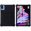 BastralBloom Custodia per tablet DOOGEE U10/U9 da 10,1, in morbido silicone, regolabile, adatta ai bambini, con supporto per PC, colore nero