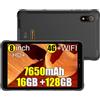 Ulefone Armor Pad Pro Rugged Tablet 8.0 pollici HD+, 7650mAh Rugged Smartphone 16GB+128GB/2TB Tablette in Offerta, IP68/69K Robusto Tablet Android 14, 5G WIFI/OTG/GPS/NFC/FM