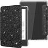 MoKo Custodia per Kindle Basic 11ª Generazione 6 (2024/2022), Nero Glitter | Cover Leggera con per eBook Reader in TPU Morbido Auto Sveglia/Sonno per Tablet