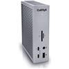 CalDigit TS4 Thunderbolt 4 Dock,18 porte, 98W di ricarica, 3x Thunderbolt 4 40Gb/s, 5xUSB-A, 3xUSB-C (10Gb/s), 2.5GbE, singoli display 8K o doppio 6K 60Hz, PC, Chrome compatibile con cavo da 0.8 m