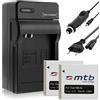 mtb more energy 2 Batterie + Caricabatteria (Auto/Corrente) per NB-4L / Canon Ixus 30 40 50.../ Ixy/Powershot SD30 SD40...
