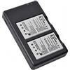 DSTE EN-EL5 Batteria di ricambio (2 pacchetti) e caricatore rapido doppio compatibile per Nikon Coolpix 3700 Coolpix 4200 Coolpix 5200 Coolpix P500 Coolpix P5000 Coolpix P6000