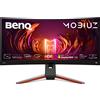 BenQ MOBIUZ EX3410R Monitor Gaming Curvo 34 UWQHD 21:9 1000R, 144Hz, 1ms MPRT, HDR400, HDRi, 90% P3, Light Tuner, Ultrawide, FreeSync Premium, Eye-Care, Altoparlanti 2.1