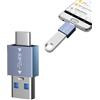Generic Adattatore USB C, compatto e portatile, adattatore USB maschio a femmina 3.0 - lettore di schede di memoria e schede di memoria, apparecchi da ufficio per telefono, tablet, gameplayer, laptop