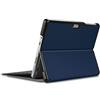 Kepuch Custer Cover per Surface PRO 7 6 5 4,PU-Pelle Case Custodia per Surface PRO 7 6 5 4 - Blu