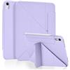 Koze Custodia per iPad A16 11a Generazione 11 Pollici 2025/ iPad 10a Gen 10,9 2022 con Chiusura Magnetica, a tre pieghe Supporto, Cover Retro in TPU Morbido con Portapenne,Viola Chiaro