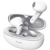 Trust Yavi Auricolari Bluetooth con Microfono Cancellazione Rumore, Bianco | 23 Ore di Batteria, 35% Plastica Riciclata, Cuffie Wireless Buds In Ear senza Fili iPhone Android