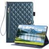 Vaitasy Custodia per Samsung Galaxy Tab S10 FE/ S9 FE/ S9 Cinturino da polso Cerniera Portadocumenti Cover Business Pelle PU Custodia per Galaxy Tab S9 Verde