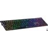 GeneralKeys Tastiera wireless ricaricabile Bluetooth e 2,4 GHz, QWERTZ, retroilluminata, nera
