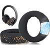 SOULWIT Cuscinetti Auricolari in gel di Raffreddamento per Sony Cuffie New Gold Wireless PS4, Cuscinetti Auricolari di ricambio per Versione 2018, Modello di Cuffia CUHYA-0080 -Oro Nero