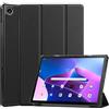 Kepuch Custer Cover per Lenovo M10 Plus Gen 3 TB-125F/128F,PU-Pelle Case Custodia per Lenovo M10 Plus Gen 3 TB-125F/128F - Nero