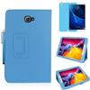 MEIYOUQI Custodia per Samsung Galaxy Tab A 10.1 Inch 2016 (SM-T580 T585 T587),Sottile Pelle Multi-angli Stand Protezione totale Tablet Cover Caso Con Penna Stilo, Pellicola Per Schermo (Sky Blue)