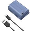 SMALLRIG Batteria LP-E6P, batteria USB-C sostitutiva da 2520 mAh per Canon EOS R5 Mark II, R6 Mark II, R5, R6, R7, 5D Mark II, 5D Mark IV, 60D, 70D, 80D, 90D, ricarica rapida completa in 2,5 ore, 5406