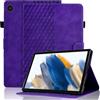 Vkooer Custodia per Samsung Galaxy Tab A8 10.5 Cover 2022/2021 - X200 X205 X207 Cover Protettiva Pelle PU Flip Tasca Case con Auto Svegliati/Sonno e Supporto Funzione, Cover Protettiva Viola