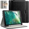 JETech Custodia Business per iPad 6ª/5ª Gen 9,7 (2018/2017), Nero | Cover Design in Pelle PU, Porta Pencil e Tasca, Visione Multi-Angolo