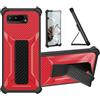 Aroepurt Custodia per Asus Rog Phone 5 Coque Custodia Case Ibrida [Con protezione dello schermo in vetro temperato] [supporto magnetico pieghevole] [resistente alle impronte digitali smerigliato] Rose