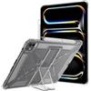 Asgens Custodia Trasparente per iPad Air 13 M3/M2 (2025/2024), iPad Pro 12.9 6a/5a/4a/3a Generazione con Portapenne/Cavalletto, TPU Morbido con Angoli Rinforzati Antiurto e Resistente Agli Urti