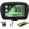 Ohradio Autoradio Android 15 9 per Fiat 500X 2014-2020 Wireless CarPlay | 8 Core 6+128GB DSP. Wireless CarPlay Android Auto, BT, GPS, WiFi, FM/RDS, Retrocamera, MIC