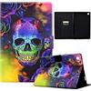 LSPCASA Protettiva Case Compatibile Con iPad 10.2 / iPad 9th Gen / 8th Gen / 7th Gen Stand Cover iPad 9 Generazione Con Slot Per Carte Custodia iPad 9 Generazione Osso