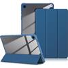 DINGGUAGUA Custodia per Samsung Galaxy Tab A9+/A9 Plus 11 Pollici 2023 SM-X210/X216/X218 Tablet,Antiurto Sottile Cover Posteriore Trasparente,Blu scuro
