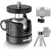 NEEWER BASICS Mini Testa A Sfera, Portatile Treppiede Head Camera Supporto | 1/4 Vite, Per Compatto Dslr, Action Cam, Telefono, Led Luce ad Anello Monopiede, Slider, 4.4lb Carico Max, 360° Swivel