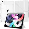 EspZanthic Cover per iPad Air 11 M4/M3/M2/Air 5a/4a/Pro 11 2022-2018 Custodia Bianco | Bumper TPU Morbido Retro Trasparente Supporto a Y Sottile Antiurto Leggero Antiscivolo Casa Scuola Auto Wake Sleep Uso Giorno