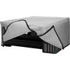 kwmobile Copertina Antipolvere Compatibile con Epson EcoTank ET-2850 / EcoTank ET-2856 / Home XP-5200 - Copri Stampante - Copertura Protettiva - Fodera in Grigio Chiaro