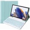 Generic XYAL Covers e Custodie, Tastiera Staccabile, Custodia Protettiva in Pelle Flip Compatibile con Samsung Galaxy Tab A7 10.4 Pollici (T500/T505)(Mint Green+Keyboard)