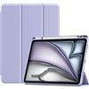 ProCase Cover per iPad Air 11 Pollici M4 2026/M3 2025/M2 2024 | Custodia Smart con Supporto Ricarica Pencil 2, Leggera con Auto Sleep/Wake -Viola Chiaro
