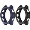 Chofit Custodie compatibili con Garmin Epix Pro Gen 2 51 mm/Fenix 7X Pro, custodie protettive in TPU per Fenix 7X/Epix Gen 2 51 mm (nero + blu)