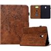 Vaitasy Custodia per Samsung Galaxy Tab S4 10.5 2018 SM-T830/T835 | Fiore di prugna Magnetico Folio Pelle PU con Supporto Funzione Cover per Galaxy Tab S4 Custodia - Marrone