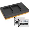 mtb more energy 2 Batterie + Caricabatteria doppio (USB) compatibile con Fujifilm NP-45 / Finepix J.. / JV.. / JX600 ../ JZ500.. / XP80 XP90... - vedi lista di compatibilità