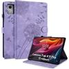 Rostsant Custodia per Lenovo Tab M11 Plus/Tab K11 Plus Cover Nuova in pelle PU ripiegabile da Custodia in pelle con stampa dente di leone per Lenovo Tab M11 Plus/Tab K11 Plus 11.45 Pollici Viola