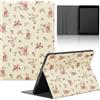 Stradvnaly Tablet Cover per Samsung Galaxy Tab A7 10,4 2020 SM-T500/T505/T507,Cartoon Modello Aesthetics Custodia Stand Multi-Angoli Antiurto PU Flip Cover Bumper Silicone Case,Fiore Rosa
