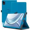 Envibe Custodia per DOOGEE Tab E3 11 Pollici, Cover Tablet DOOGEE Tab E3, Copertura Protettiva Pieghevole con Supporto per Matita e Cinturino da Polso, Protezione Completa. (Azzurro)