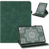 laddutoi Custodia per Huawei MediaPad M5 Lite 10,1 Pollici 2018, Verde | Cover in Pelle PU con Rotazione a 360 Gradi Supporto, Slot per schede, Antiscivolo, Elastico, Protettiva Flip Case
