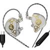 KAMINRUN ND Venus in Ear Monitor Headphones, 10 mm Double Magnetic Dynamic Driver IEM Earphones, HiFi Wired Gaming Earbuds, 2 Pin Detachable Cable (with Mic, Crystal, USB-C Port)
