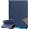 LEMORRY Cover per Cover Samsung Galaxy Tab S6 / SM-T860 / SM-T865, Custodia per Tablet in Pelle Premium Flip Cover con Fessure per Carte, Cavalletto, Magnetico Nascosto (Blu)