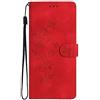 Rnrieyta Miagon Custodia Portafoglio per Xiaomi Redmi 9C,Goffrato Fiore Farfalla Cover in PU Pelle con Porta Carte Custodia Chiusura Magnetica della Patella per Donne