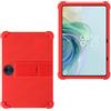 AKNICI Custodia Silicone per TCL TAB 11 Gen 2 / TCL TAB 11 FE Tablet 11 Pollici, Protettiva Cover con Supporto Integrato per TCL TAB 11 Gen 2 / TCL TAB 11 FE Tablet 11 Pollici, Rosso
