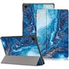 DINGGUAGUA Custodia per Samsung Galaxy Tab A9 Plus 11 Pollici SM-X210/X216/X218 Tablet, Ultra-sottile Cover con Funzione Supporto,Onde