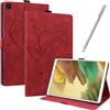 JayModCase Custodia per Samsung Galaxy Tab A7 Lite Case 8,7 pollici 2021 (SM-T220 / T225 / T227) Pelle PU Flip Stand Cover, Angolo di Supporto Regolabile (Rosso)
