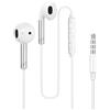 yobola Cuffie con filo Auricolari In-Ear, Cuffiette con Jack 3,5 mm Comodo | per iPhone Samsung Huawei Smartphone Tablet Laptop Gaming MP3/4 Sport, Controllo Chiamate/Volume/Musica, Suono Puro, Bianco
