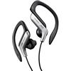 JVC Auricolari Sport con Clip Regolabile, Antisudore e Antischizzo (IPX2), Cavo 1.2 M, Silver