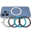 Generic 4pcs Anello Magnetico Sottile Adesivo Universale per Caricabatterie Wireless - Diametro 5,5 cm 4 Colori Set